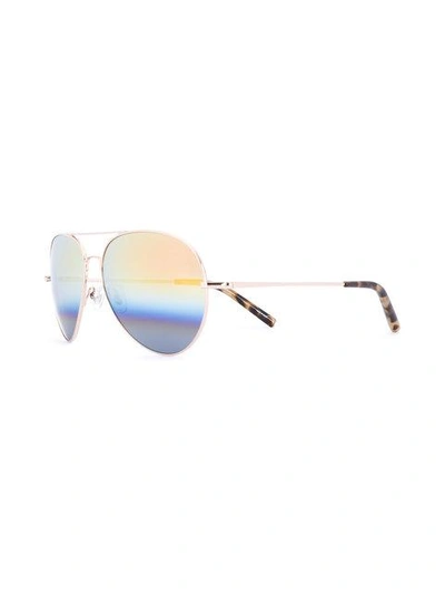 Shop Matthew Williamson Aviator Sunglasses - Metallic