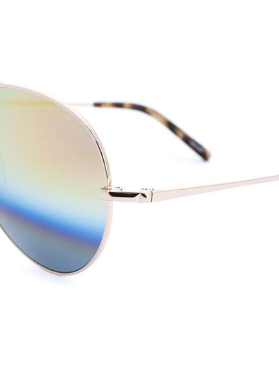 Shop Matthew Williamson Aviator Sunglasses - Metallic