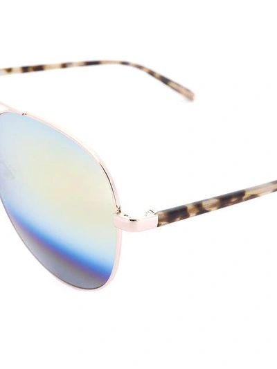 Shop Matthew Williamson Aviator Sunglasses - Metallic