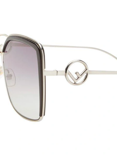 Shop Fendi F Is  Sunglasses - Metallic