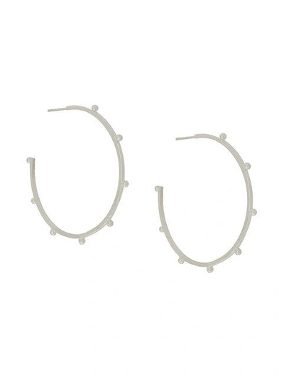 Shop Rachel Jackson Punk Hoop Earrings In Metallic