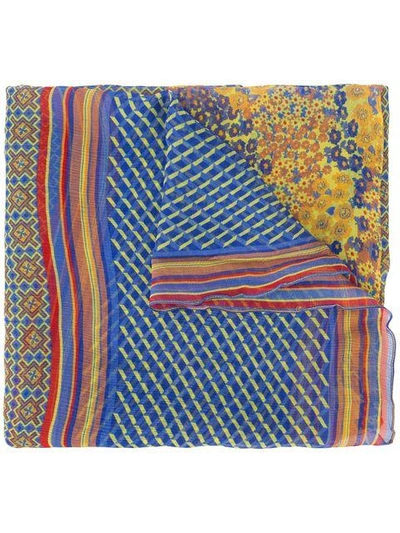 Shop A Peace Treaty Striped Scarf  In Multicolour