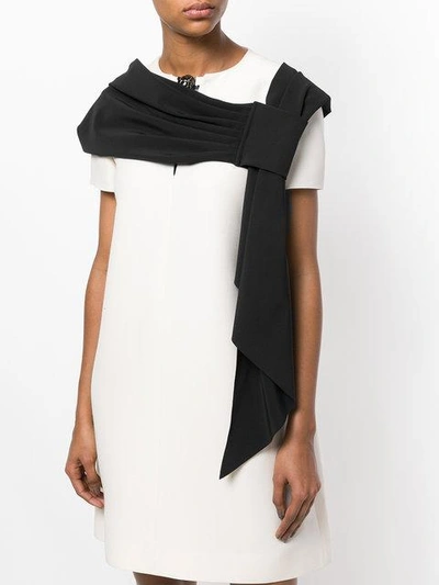 Shop Le Petite Robe Di Chiara Boni Plain Eva Stole In Black