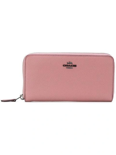 Shop Coach Accordion Zip Wallet - Pink