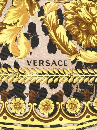 Shop Versace Wild Baroque Print Foulard In I7282
