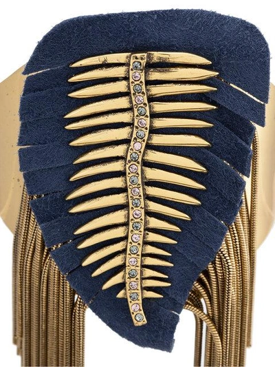 Shop Camila Klein Hanging Chains Bracelet In Metallic