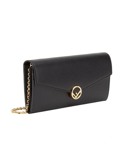 Shop Fendi F Is  Continental Wallet In Black