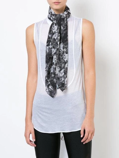 Shop Thomas Wylde Metamorphosis Printed Scarf - Black