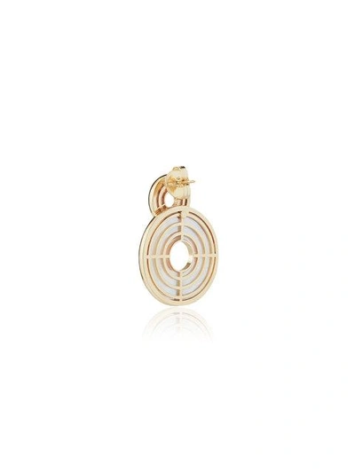 Shop Retrouvai Mother Of Pearl Swivel Earrings In Metallic