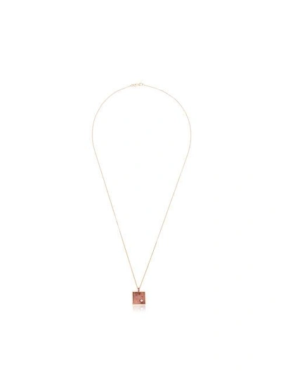 Shop Retrouvai Mini Gold Karma Pendant With Diamond In Metallic