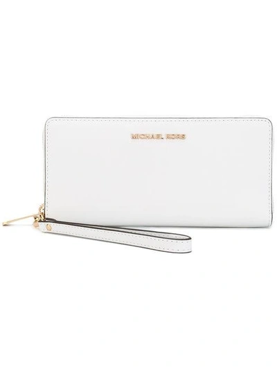 Shop Michael Michael Kors Continental Wallet - White