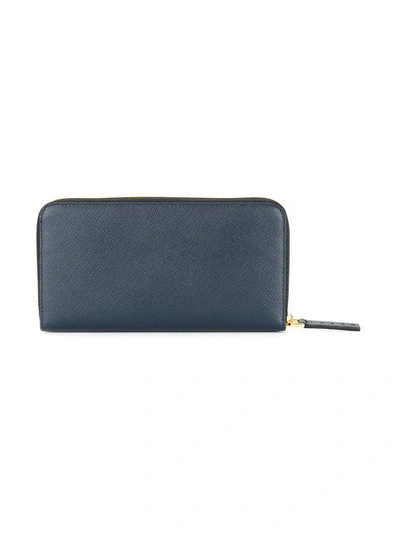 Shop Marni Colour Block Wallet In Black