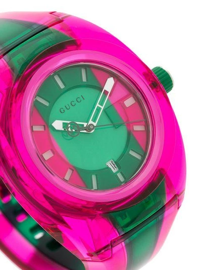 Shop Gucci Sync Watch - Pink & Purple