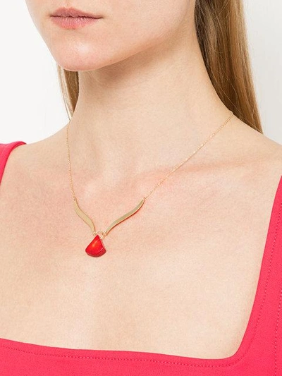 Shop Petite Grand Paloma Necklace In Gold