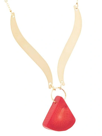 Shop Petite Grand Paloma Necklace In Gold