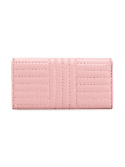 Shop Prada Quilted Continental Wallet In Pink