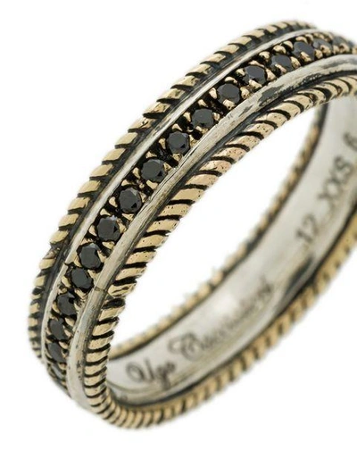 Shop Ugo Cacciatori Encrusted Ring In Metallic
