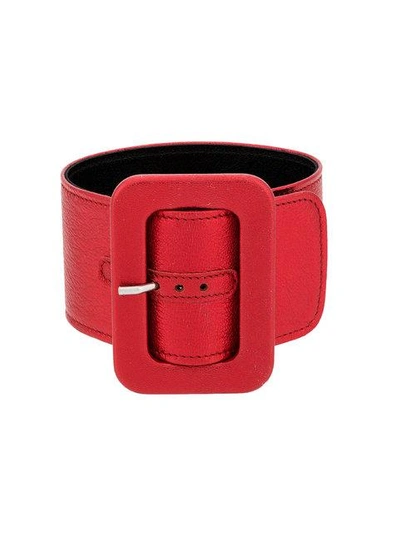 Shop Attico Buckle Anklet In Red