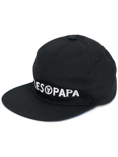 Shop Filles À Papa Embroidered Logo Baseball Cap In Black