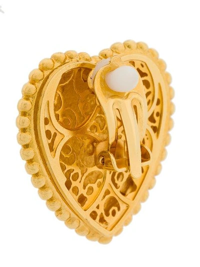 Shop Dolce & Gabbana Sacred Heart Clip-on Earrings