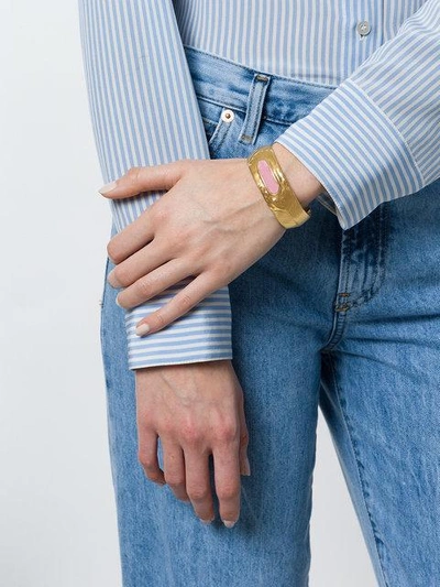 Aurelie Bidermann Peggy Cuff In Yellow