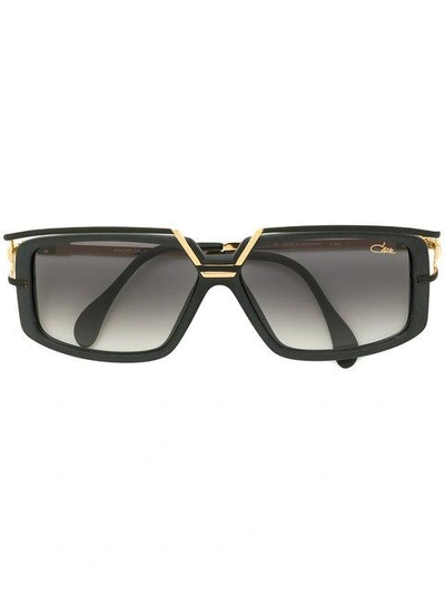 Shop Cazal Square Frame Sunglasses In Black