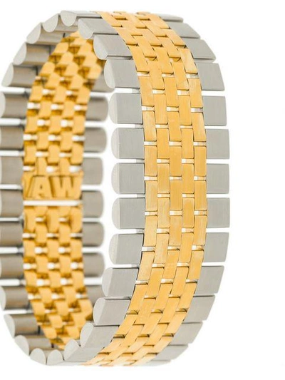 Shop Alexander Wang Watch Band Bracelet In Metallic