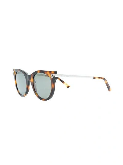 Shop Cartier Panthère Sunglasses - Brown