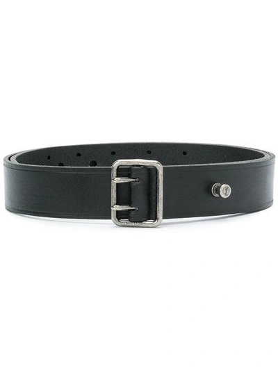 Shop Saint Laurent Bar Pin Belt - Black