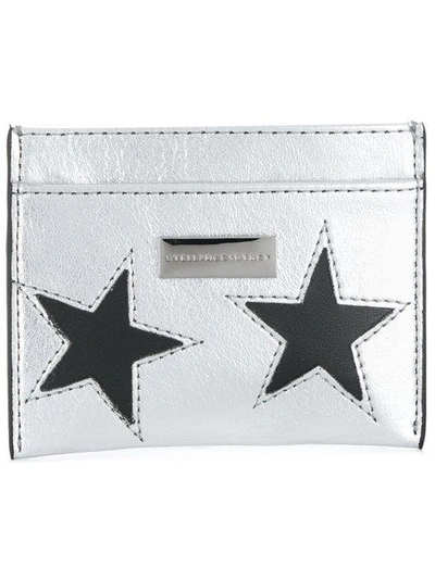Shop Stella Mccartney Star Cardholder - Metallic