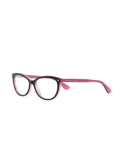 Shop Tommy Hilfiger Cat Eye-frame Glasses In Pink
