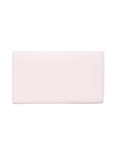 Shop Alexander Mcqueen Box Continental Wallet In Pink & Purple