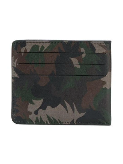 Shop Tomas Maier Camo Palm Card Case - Green
