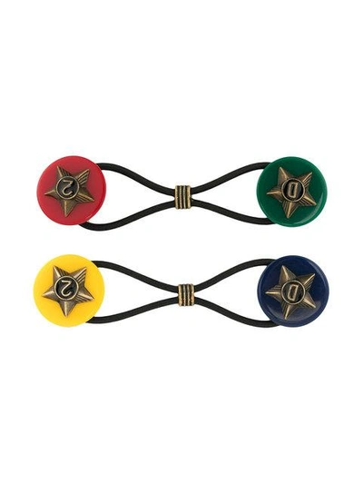 Shop Dsquared2 Star Embellished Hair Ties