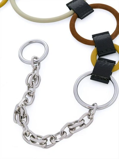 Shop Marni Circle Link Belt - Metallic