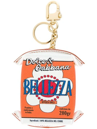Shop Dolce & Gabbana Bellezza Keyring In Multicolour