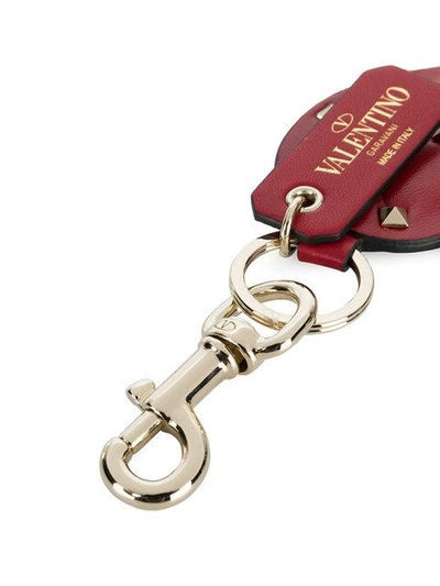 Shop Valentino Garavani Rockstud Spike Key Charm - Red