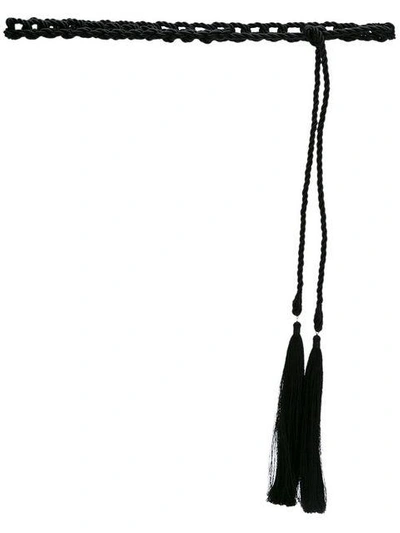 Shop Olympiah Woven Rope Belt In Black