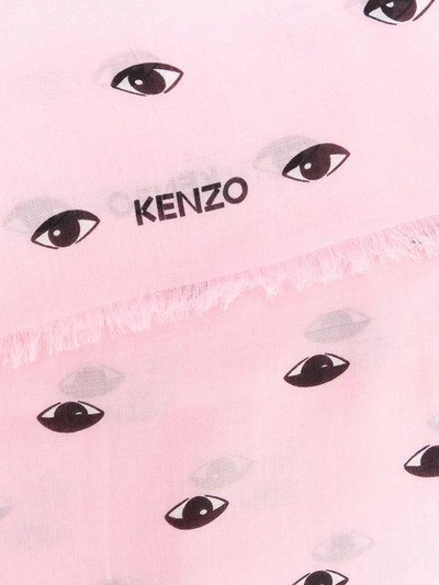 Shop Kenzo Eye Print Scarf
