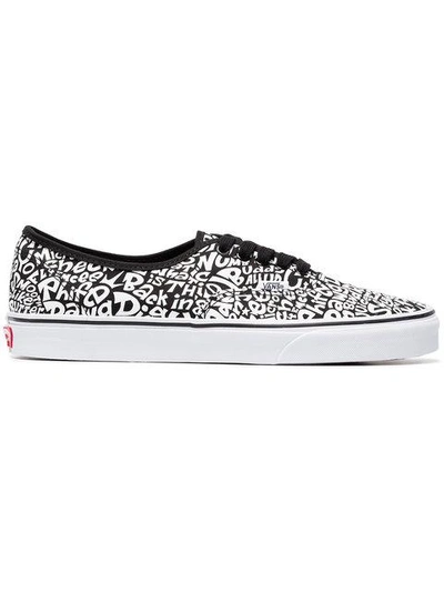 Shop Vans Ua Authentic A Tribe Called Quest Print Sneakers - Black