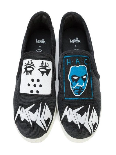 Shop Haculla Thrash Metal Skate Shoes In Black