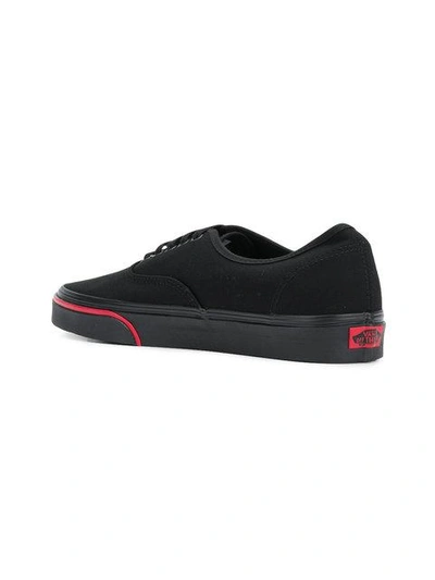 Shop Vans Authentic Flame Wall Sneakers In Black