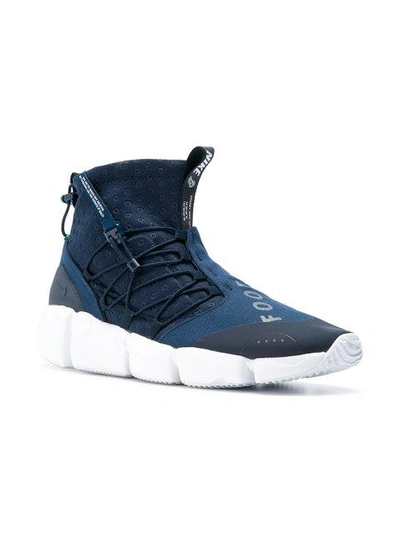 Shop Nike Air Footscape Mid Utility Sneakers In Blue