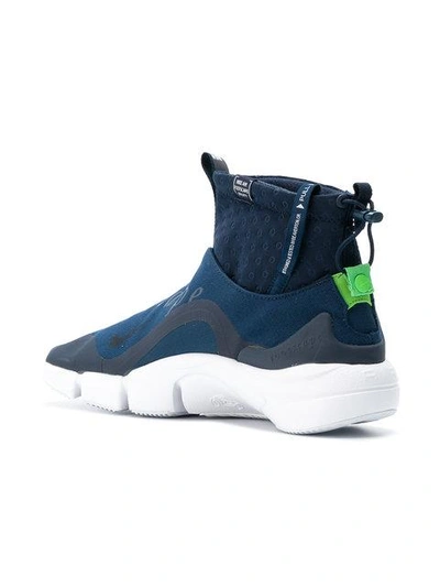 Shop Nike Air Footscape Mid Utility Sneakers In Blue