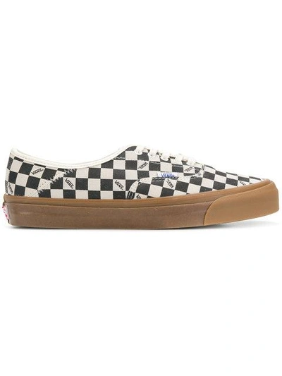 Shop Vans Checked Lace-up Sneakers