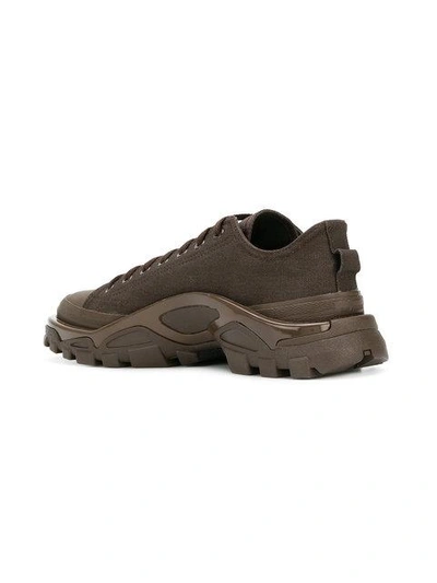 Shop Adidas Originals Adidas By Raf Simons Detroit Runner Low Top Sneakers - Brown