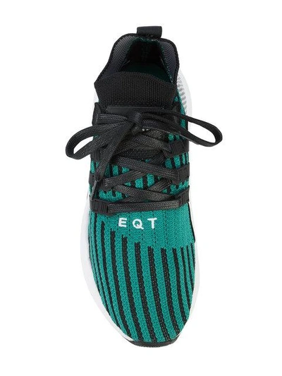 Shop Adidas Originals Eqt Support Mid Adv Primeknit Sneakers In Black