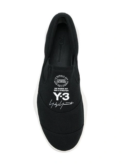 Shop Y-3 Tangutsu Slip-on Sneakers In Black