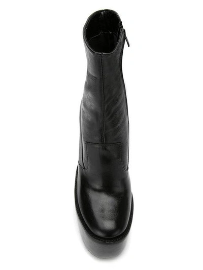 Shop À La Garçonne Leather Boots In Black