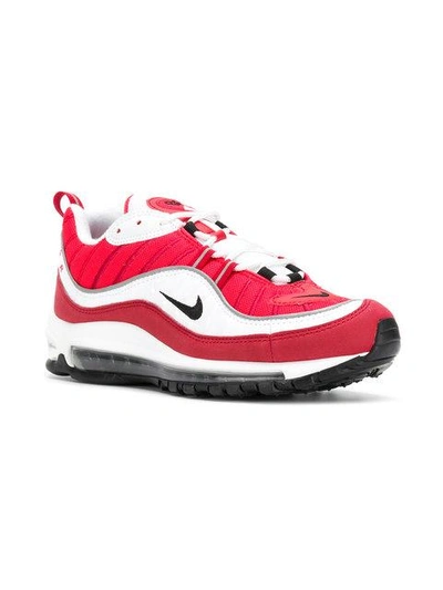 Shop Nike Air Max 98 Sneakers In Red ,multicolour